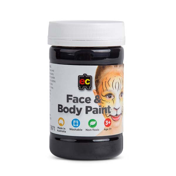 Gray EC Face Paint 175ml jar Black Kids Paints