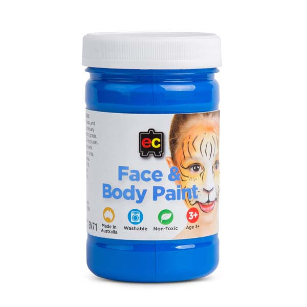 Gray EC Face Paint 175ml jar Blue Kids Paints