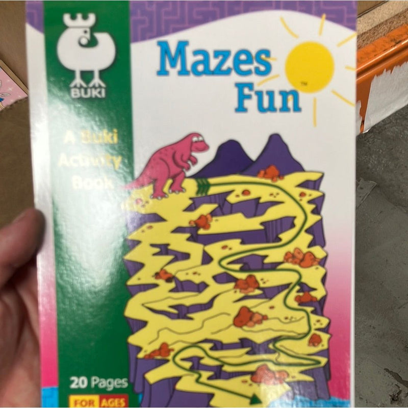 Tan MAZES FUN 20 PAGES 6+ Kids Educational Games and Toys