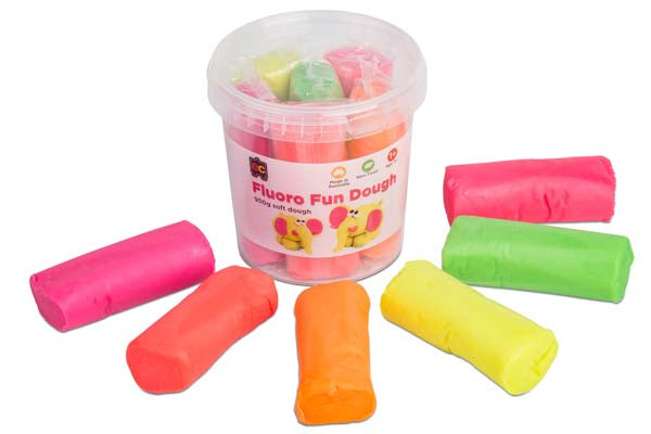 White Smoke EC Fun Dough, Fluoro Colours, 900g Kids Activities