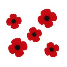 White Smoke Felt Poppy Shapes 100Pc Kids Craft Basics