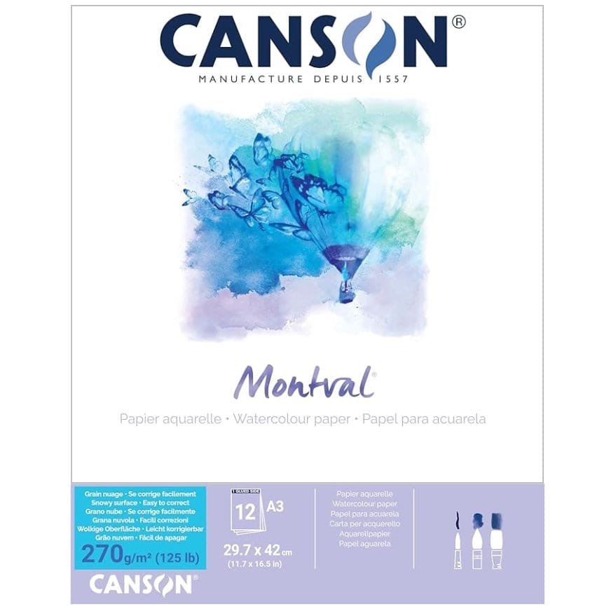 Canson Montval 270 Pad Rough A3