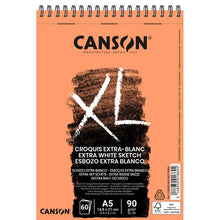 Canson XL Range 90 Pad - Spiral bound XL Extra White A5