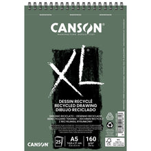 Canson XL Range 160 Pad - Spiral bound XL Recycled A5
