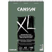 Canson XL Range 160 Pad - Spiral bound XL Recycled A3