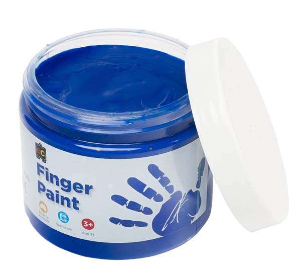 White Smoke EC Finger Paint 250ml pot - Blue Kids Paints