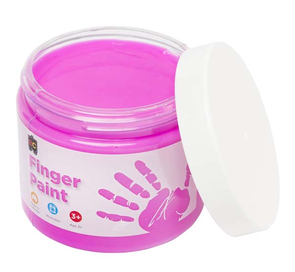 White Smoke EC Finger Paint 250ml pot - Pink Kids Paints