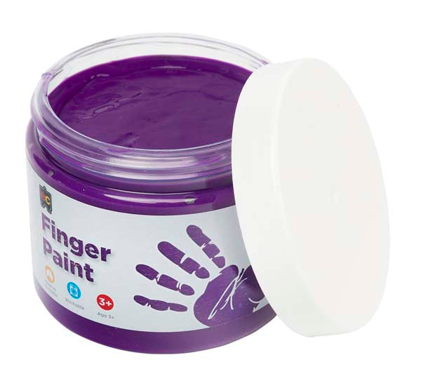 White Smoke EC Finger Paint 250ml pot - Purple Kids Paints