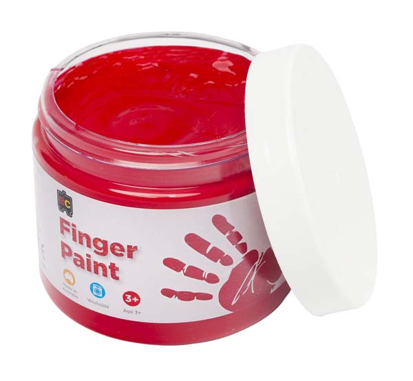 White Smoke EC Finger Paint 250ml pot - Red Kids Paints