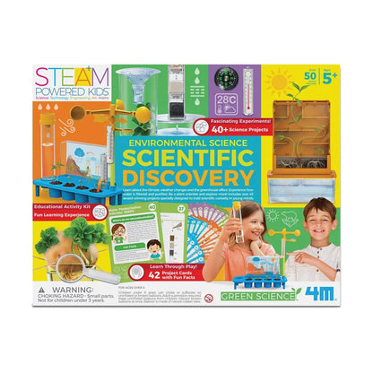 Environmental science educational activity kit box front with STEM and Green Science branding
