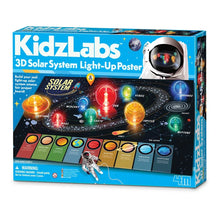KidZLabs 3D solar system light-up poster board in retail box