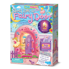 Starlit light-up fairy door kit in retail box, KidzMaker