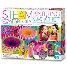 White Smoke 4M STEAM Powered Kids Knitting & Crochet Craft Kits