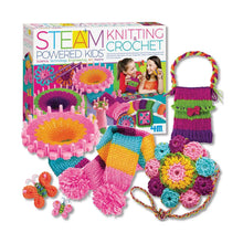 White Smoke 4M STEAM Powered Kids Knitting & Crochet Craft Kits