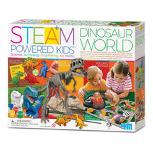 STEAM Dinosaur World powered kids science and engineering activity kit box