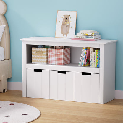 Light Steel Blue Keezi Kids Bookshelf 3 Drawers Storage Children Bookcase Toy Organiser Display Baby & Kids > Kid's Furniture > Kid's Bookcases & Shelves