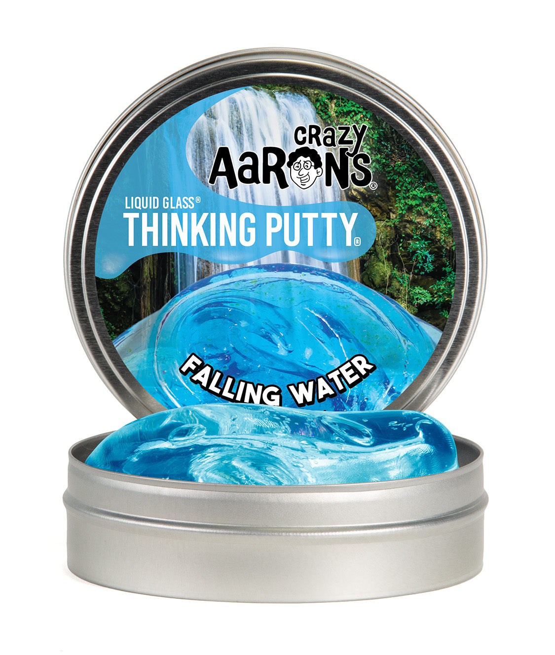 White Smoke Crazy Aron's Falling Water Liquid Glass Squishy & Squeeze