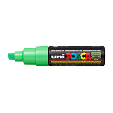White Smoke Posca PC 8K Bold Chisel Tip Paint Marker, Fluoro Green Paint Markers