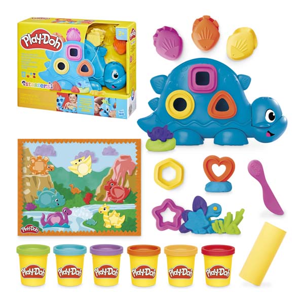 White Smoke Play-Doh Shapes And Colors Dino Kids Clay, Dough & Modelling