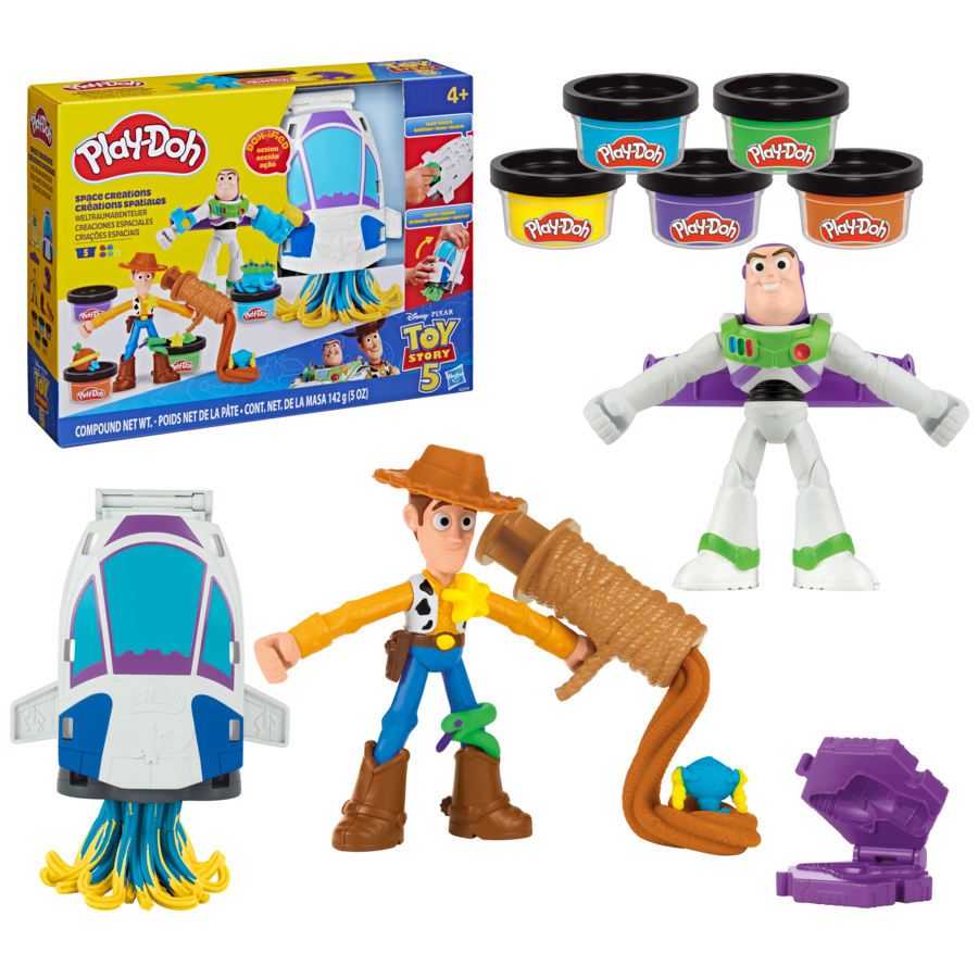 Black Play-Doh Toy Story Space Creations Kids Clay, Dough & Modelling