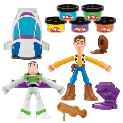 Black Play-Doh Toy Story Space Creations Kids Clay, Dough & Modelling