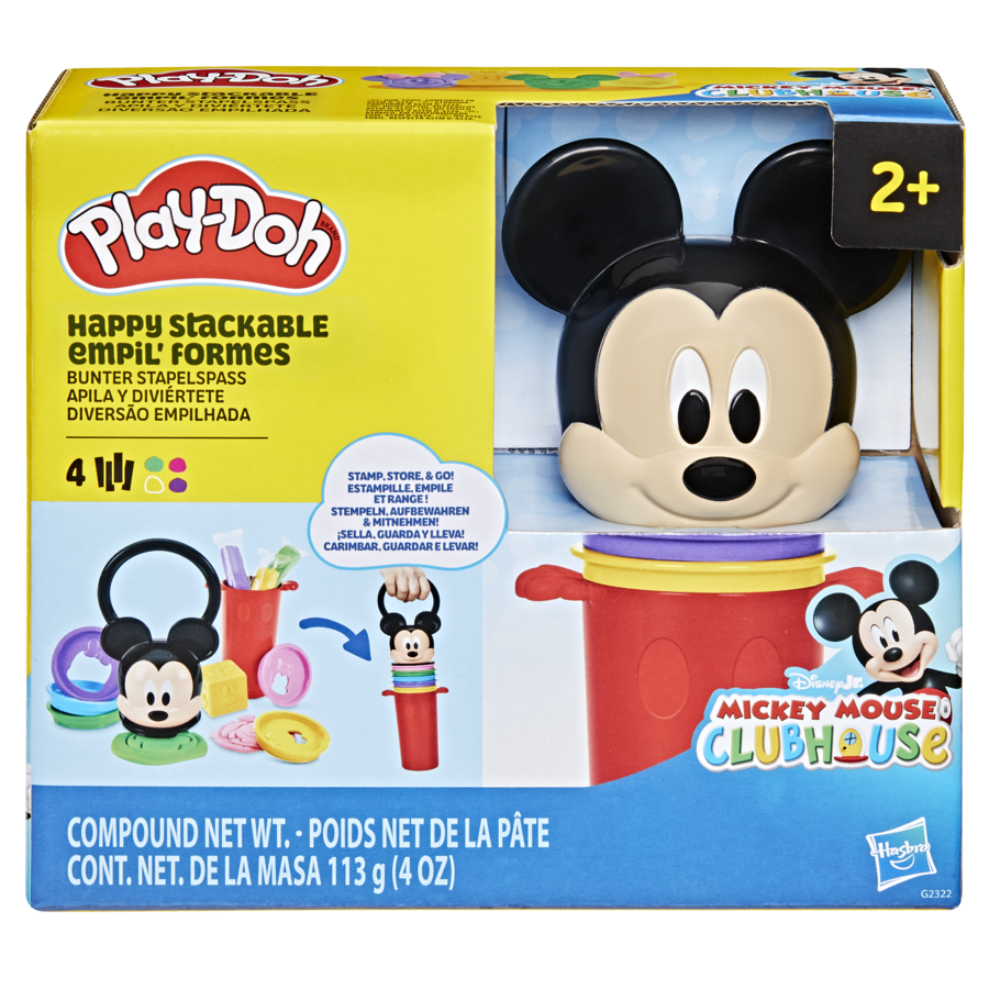 Gold Play-Doh Disney Junior Happy Stackable Preschool Toy Set Kids Clay, Dough & Modelling