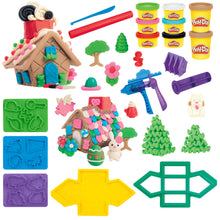 White Smoke Play-Doh Builder Mini Gingerbread House Arts & Crafts Set Kids Clay, Dough & Modelling