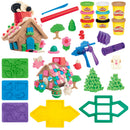 White Smoke Play-Doh Builder Mini Gingerbread House Arts & Crafts Set Kids Clay, Dough & Modelling