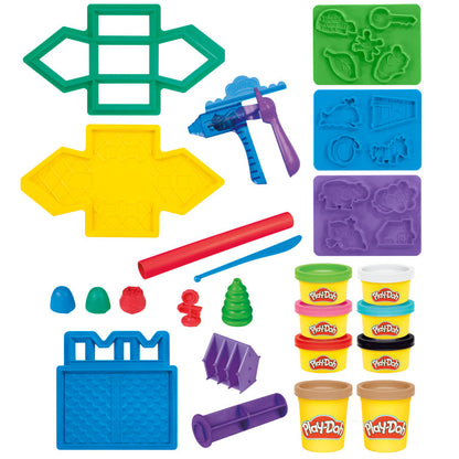 White Smoke Play-Doh Builder Mini Gingerbread House Arts & Crafts Set Kids Clay, Dough & Modelling