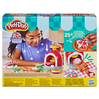 Light Blue Play-Doh Stamp & Spin Pizza Playset Kids Clay, Dough & Modelling
