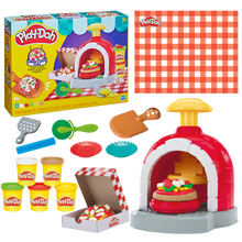 Black Play-Doh Stamp & Spin Pizza Playset Kids Clay, Dough & Modelling