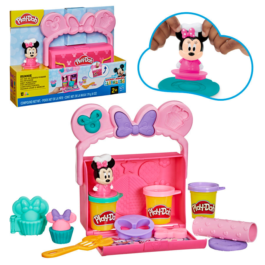 White Smoke Play-Doh Disney Junior On-the-Go Bakery Play Kitchen Toy Set Kids Clay, Dough & Modelling