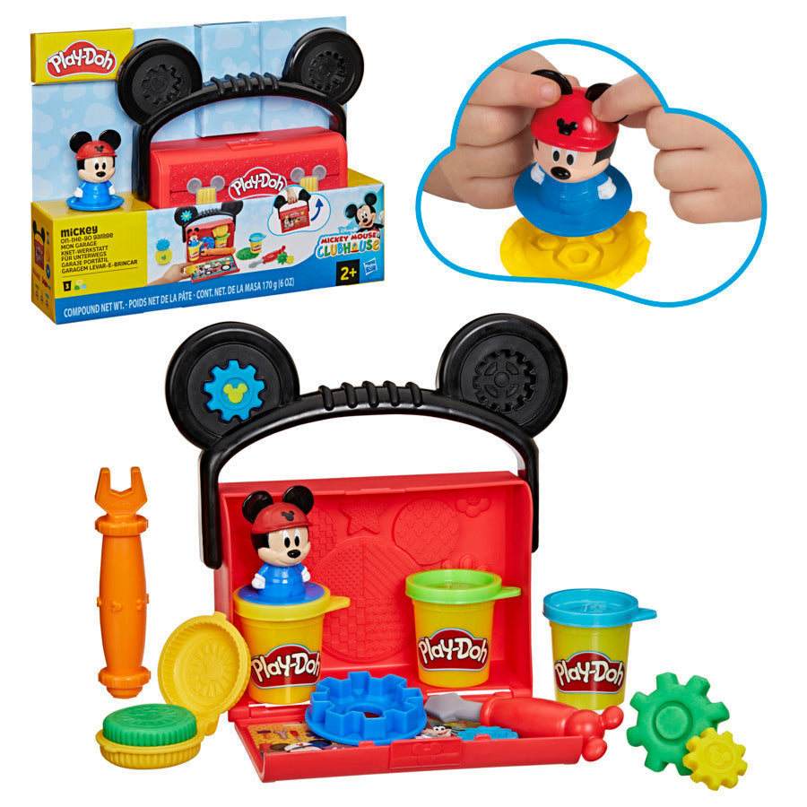 White Smoke Play-Doh Disney Junior On-the-Go Garage Playset Kids Clay, Dough & Modelling