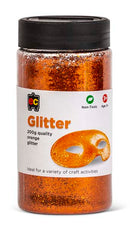 Dark Slate Gray EC Glitter Jar, 200g,  Orange Kids Activities