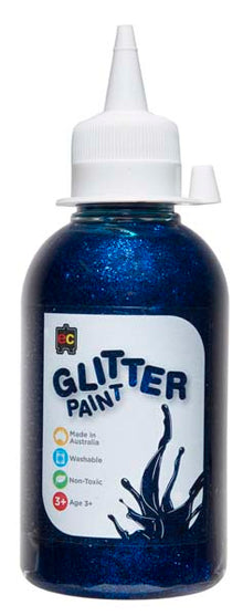 White Smoke EC Glitter Paint 250ml Blue Kids Paints