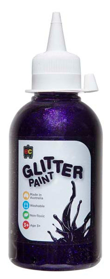 White Smoke EC Glitter Paint 250ml Fairy Purple Kids Paints