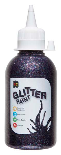 White Smoke EC Glitter Paint 250ml Multi Kids Paints