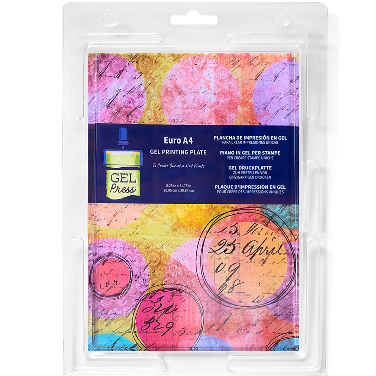 Lavender Gel Press Mono Printing Plate A4 Print Making