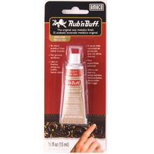 Brown Amaco Rub 'N Buff, Gold Leaf, 15ml Powders and Pigments
