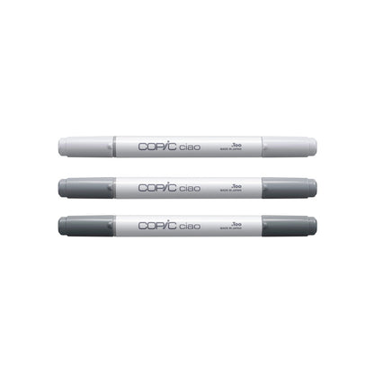 White Smoke Copic Ciao Exclusive Grey Tones Assortment, 3Pk Bundle Custom Bundle