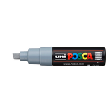 White Smoke Posca PC 8K Bold Chisel Tip Paint Marker, Grey Paint Markers