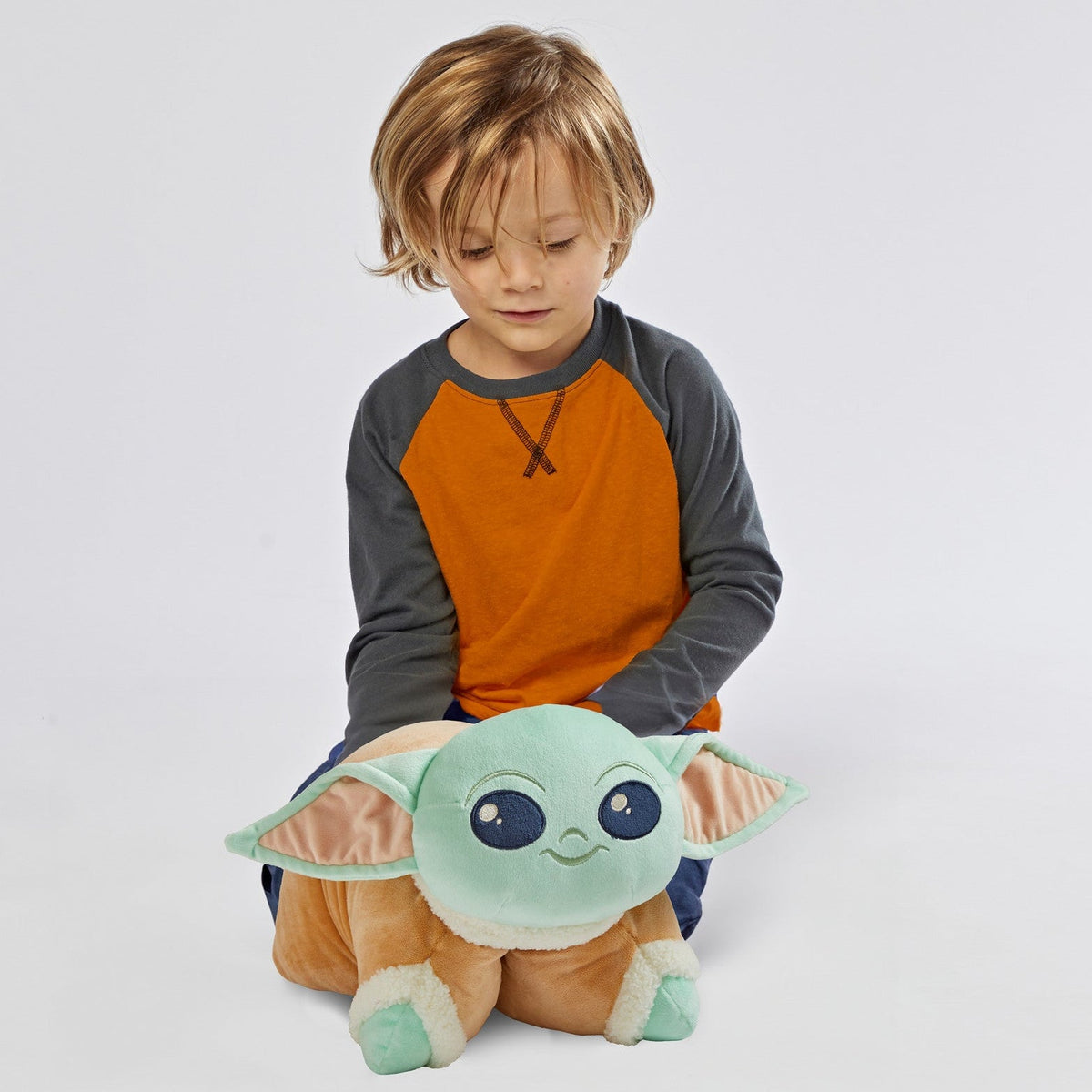 Light Gray Pillow Pets Grogu Weighted & Calming