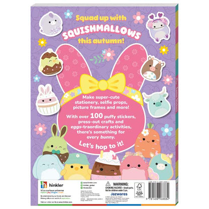 White Smoke Squishmallows Puffy Easter stickers, 100pk Easter