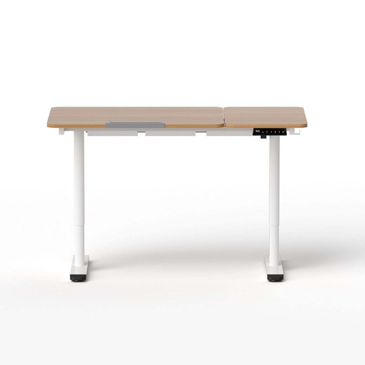 White Smoke "Artiss" Electric Adjustable Standing Desk, Melamine Desks & Workstations