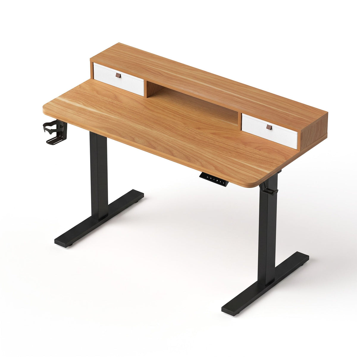 White Smoke Artiss Electric Standing Desk Height Adjustable Home Office 120cm Oak Furniture > Office > Desks