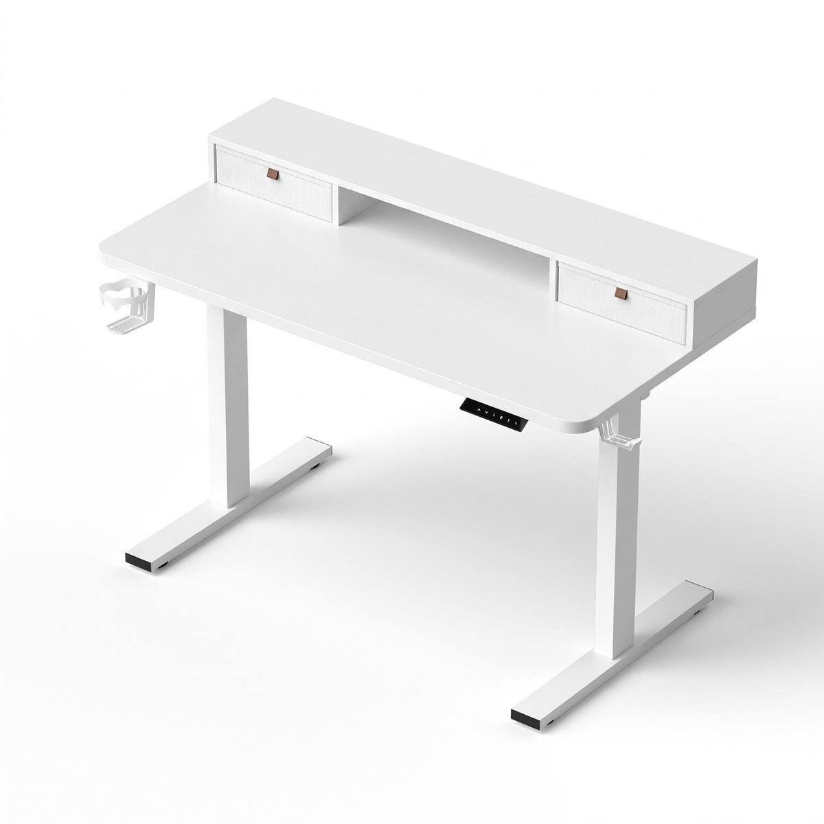 White Smoke Artiss Electric Standing Desk Height Adjustable Home Office 120cm White Furniture > Office > Desks