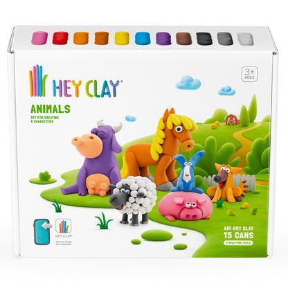 White Smoke Hey Clay Animals Playdoh & Moulding