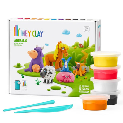White Smoke Hey Clay Animals Playdoh & Moulding