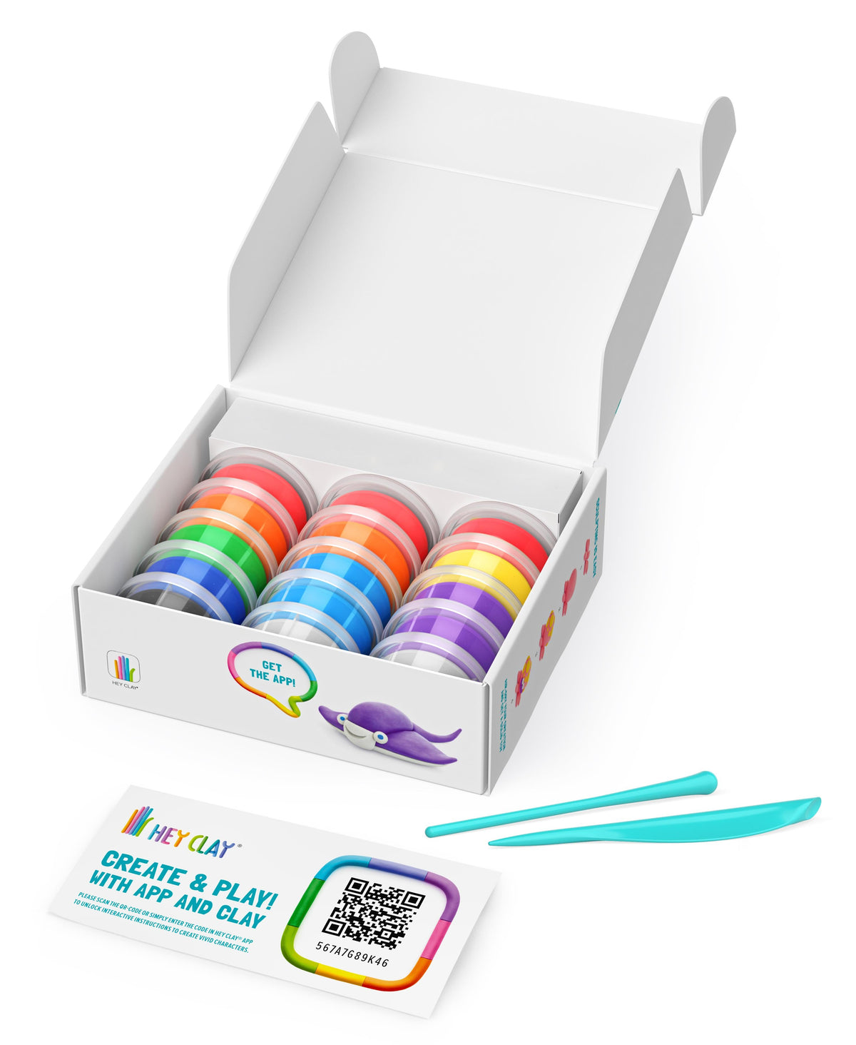 White Smoke Hey Clay Oceans Playdoh & Moulding