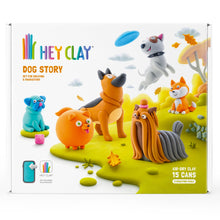 White Smoke Hay Clay Dog Story Playdoh & Moulding